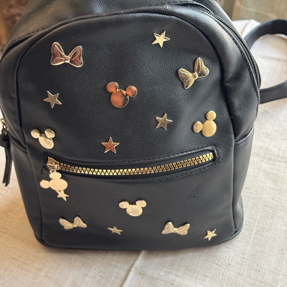 Disney - Black & Gold Backpack with Gold Accents